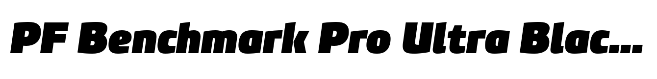 PF Benchmark Pro Ultra Black Italic